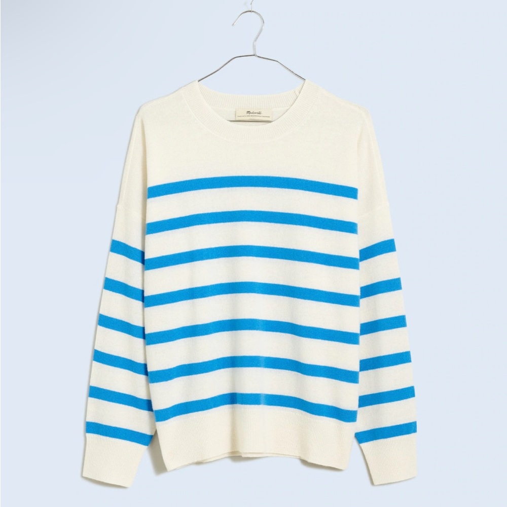 Madewell (Re)sponsible Cashmere Oversized Crewneck Sweater - Picture 6 of 11